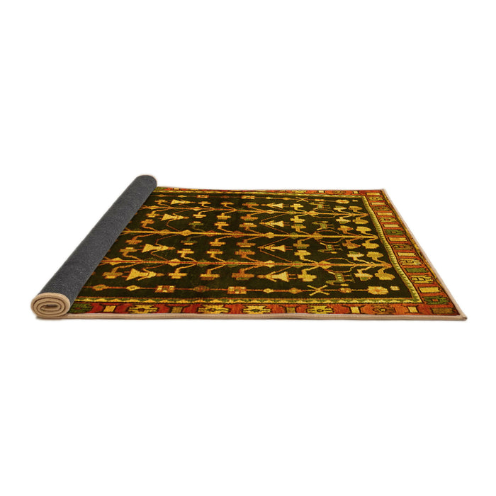 Sideview of Persian Yellow Traditional Rug, tr3966yw