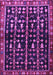 Machine Washable Persian Purple Traditional Area Rugs, wshtr3966pur