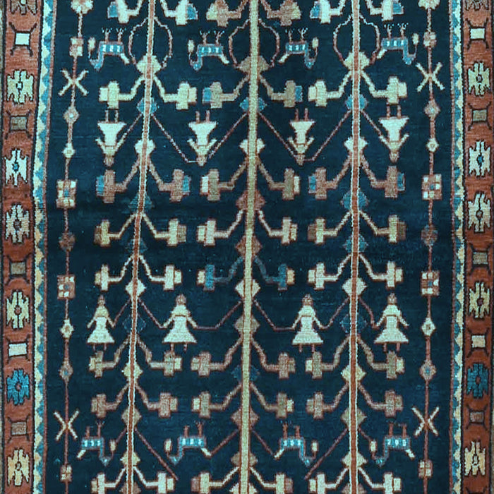 Machine Washable Persian Light Blue Traditional Rug, wshtr3966lblu