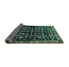Sideview of Persian Turquoise Traditional Rug, tr3966turq