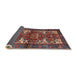 Sideview of Traditional Saffron Red Persian Rug, tr3967