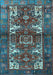 Machine Washable Persian Light Blue Traditional Rug, wshtr3967lblu