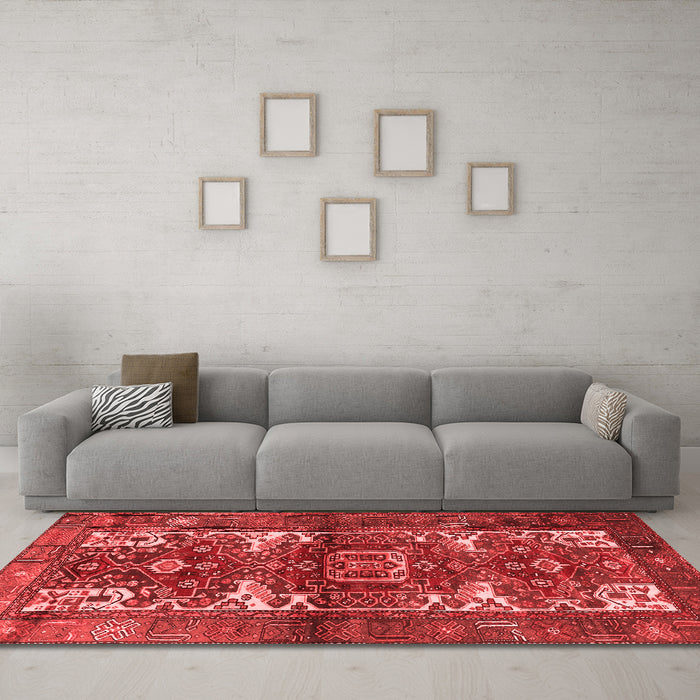 Traditional Red Washable Rugs