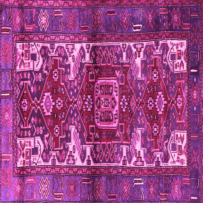 Square Machine Washable Persian Pink Traditional Rug, wshtr3967pnk