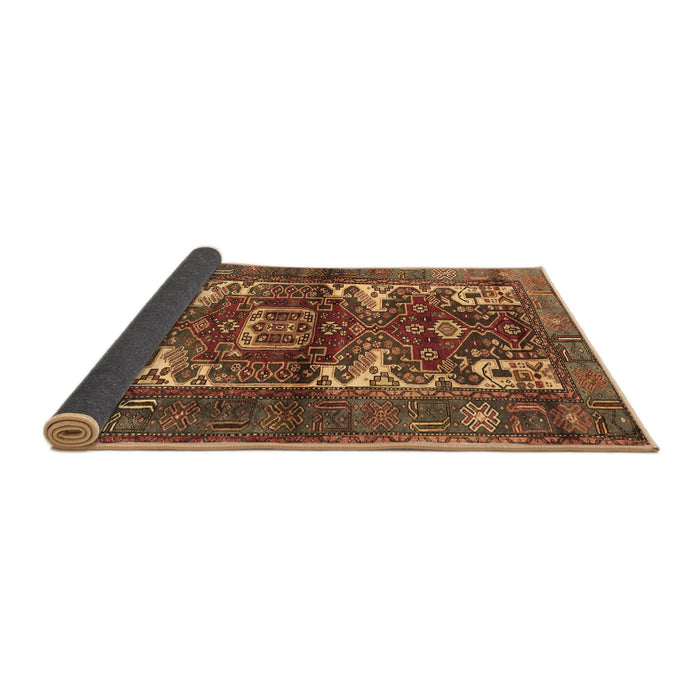 Sideview of Persian Brown Traditional Rug, tr3967brn