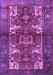 Machine Washable Persian Purple Traditional Area Rugs, wshtr3967pur