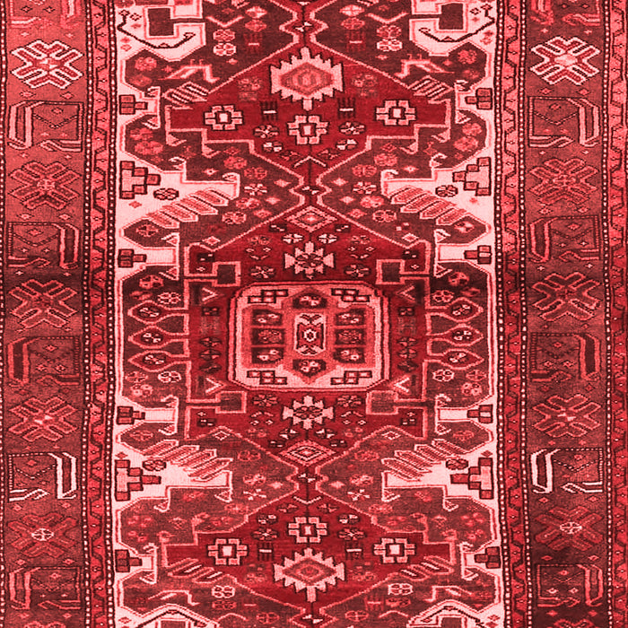 Machine Washable Persian Red Traditional Rug, wshtr3967red