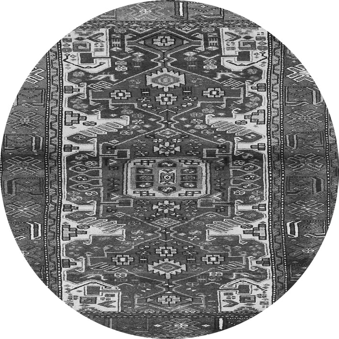 Square Persian Gray Traditional Rug, tr3967gry