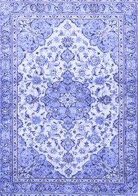 Medallion Blue Traditional Rug, tr3968blu