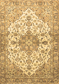 Medallion Brown Traditional Rug, tr3968brn