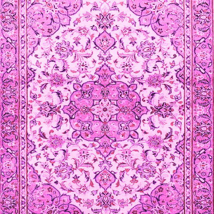Medallion Pink Traditional Rug, tr3968pnk
