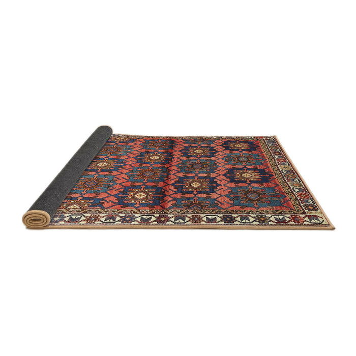 Sideview of Traditional Dark Almond Brown Persian Rug, tr3969