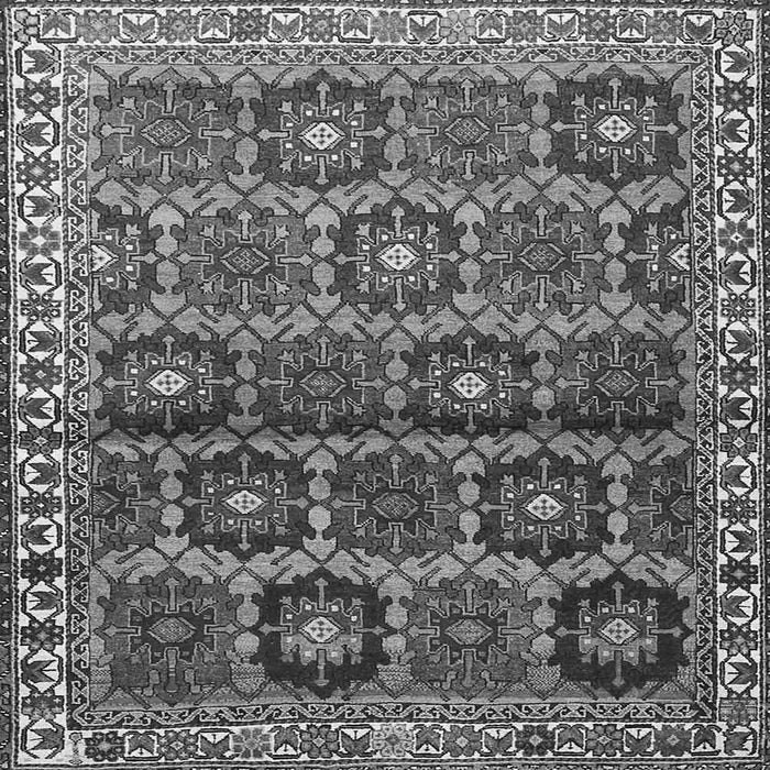 Serging Thickness of Persian Gray Traditional Rug, tr3969gry