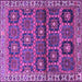 Square Persian Purple Traditional Rug, tr3969pur