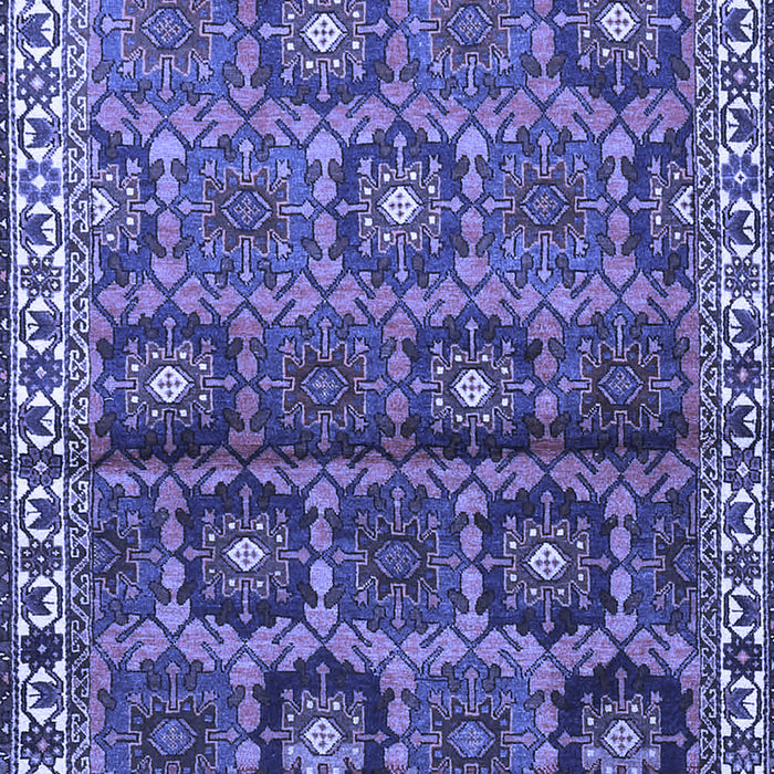 Machine Washable Persian Blue Traditional Rug, wshtr3969blu