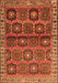 Serging Thickness of Machine Washable Persian Orange Traditional Area Rugs, wshtr3969org