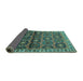 Sideview of Persian Turquoise Traditional Rug, tr3969turq