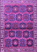 Machine Washable Persian Purple Traditional Area Rugs, wshtr3969pur