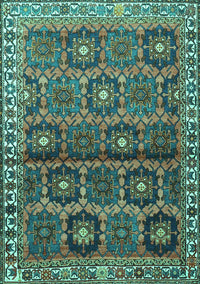 Persian Turquoise Traditional Rug, tr3969turq