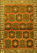 Machine Washable Persian Yellow Traditional Rug, wshtr3969yw