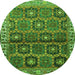 Machine Washable Persian Green Traditional Area Rugs, wshtr3969grn