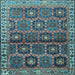 Square Persian Light Blue Traditional Rug, tr3969lblu
