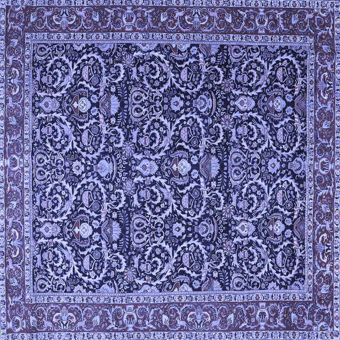 Square Persian Blue Traditional Rug, tr396blu