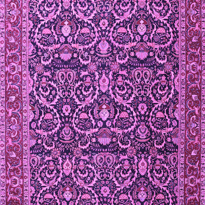 Machine Washable Persian Purple Traditional Area Rugs, wshtr396pur