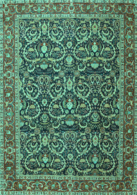 Persian Turquoise Traditional Rug, tr396turq