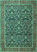 Persian Turquoise Traditional Rug, tr396turq