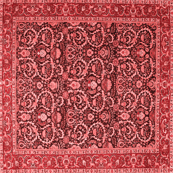 Machine Washable Persian Red Traditional Rug, wshtr396red