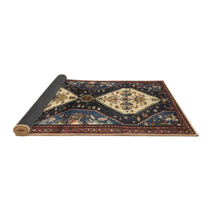 Sideview of Traditional Bakers Brown Persian Rug, tr3970