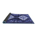 Sideview of Persian Blue Traditional Rug, tr3970blu