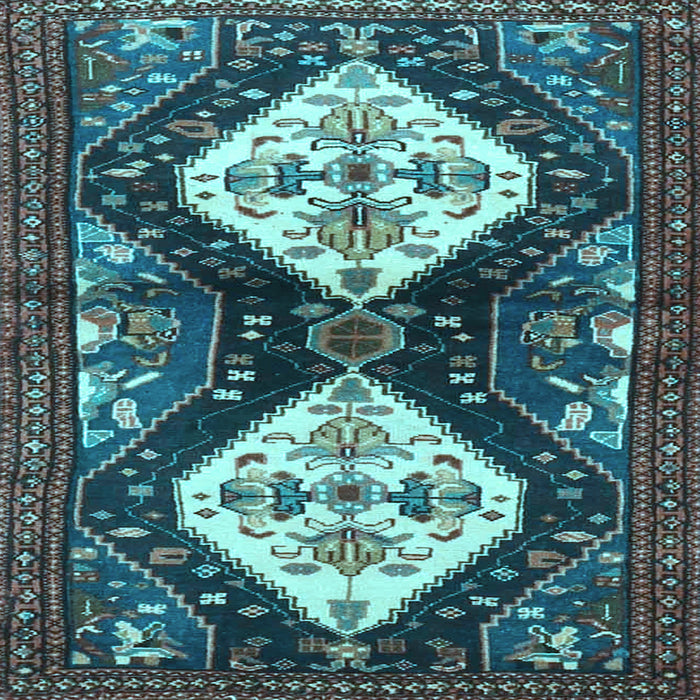 Square Persian Light Blue Traditional Rug, tr3970lblu