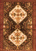 Serging Thickness of Machine Washable Persian Orange Traditional Area Rugs, wshtr3970org