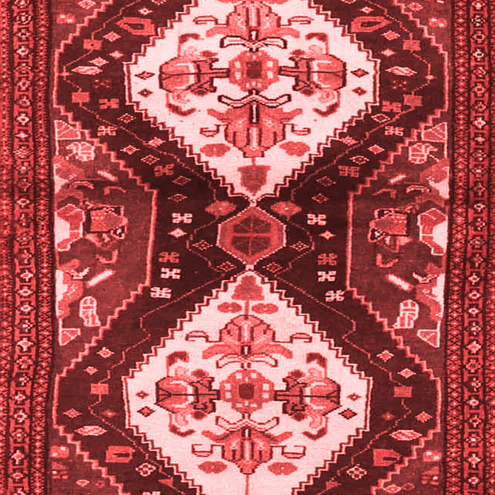 Machine Washable Persian Red Traditional Rug, wshtr3970red