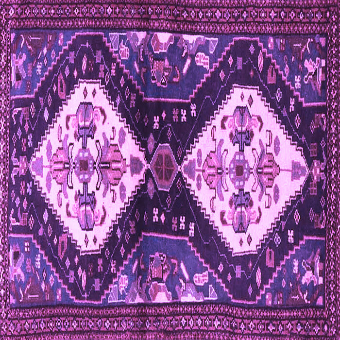 Square Persian Purple Traditional Rug, tr3970pur