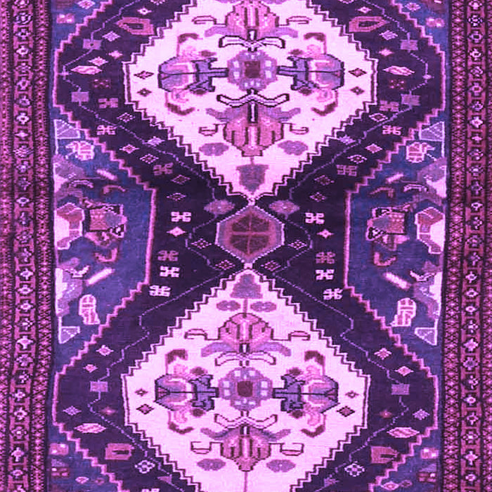 Machine Washable Persian Purple Traditional Area Rugs, wshtr3970pur