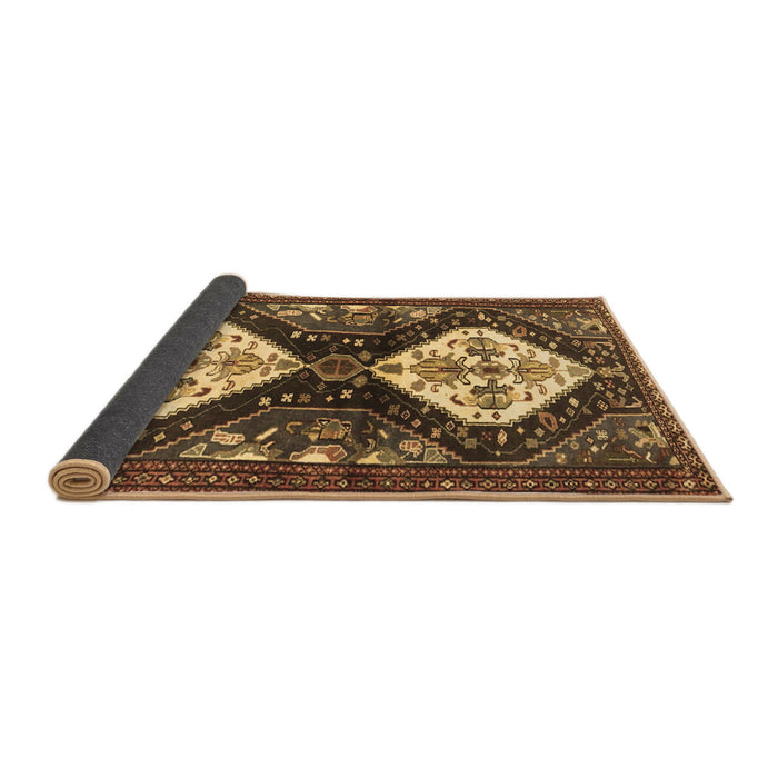 Sideview of Persian Brown Traditional Rug, tr3970brn