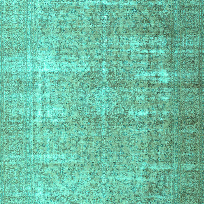 Machine Washable Persian Turquoise Traditional Area Rugs, wshtr3971turq