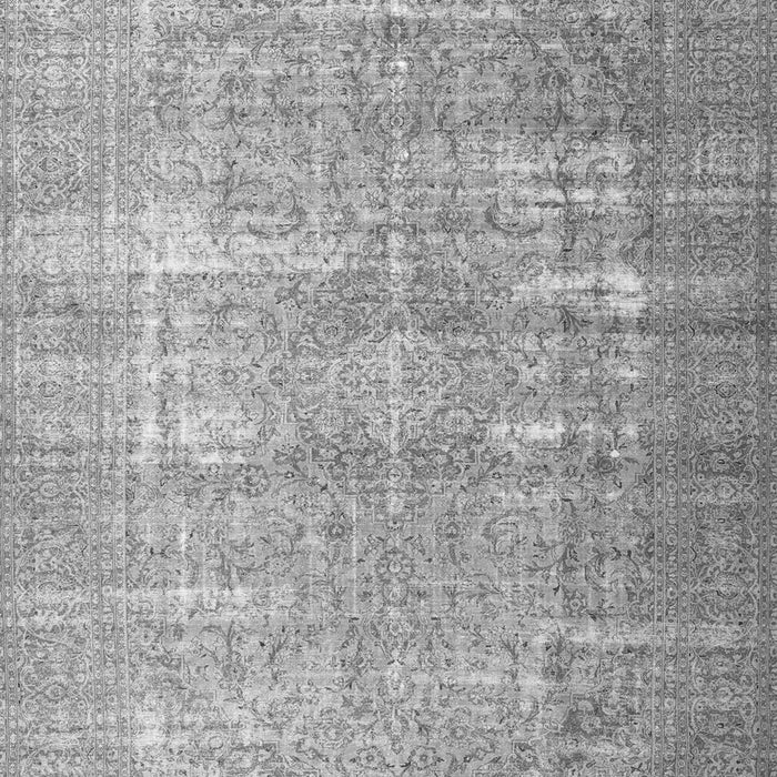 Serging Thickness of Machine Washable Persian Gray Traditional Rug, wshtr3971gry