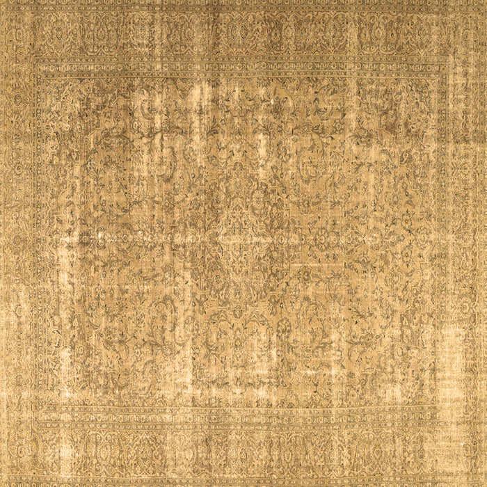 Square Persian Brown Traditional Rug, tr3971brn