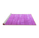 Sideview of Machine Washable Persian Purple Traditional Area Rugs, wshtr3971pur