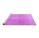 Sideview of Machine Washable Persian Purple Traditional Area Rugs, wshtr3972pur