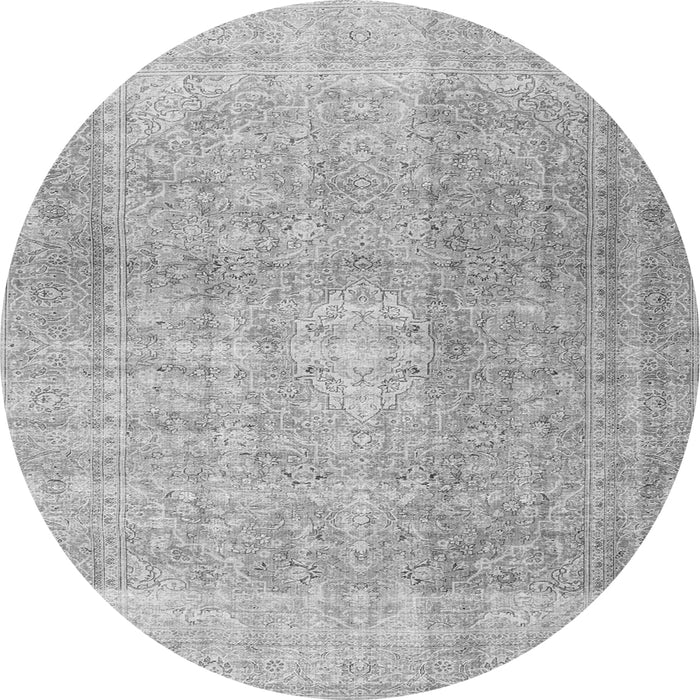 Square Persian Gray Traditional Rug, tr3972gry