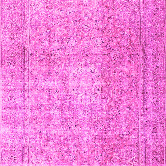 Machine Washable Persian Pink Traditional Rug, wshtr3972pnk
