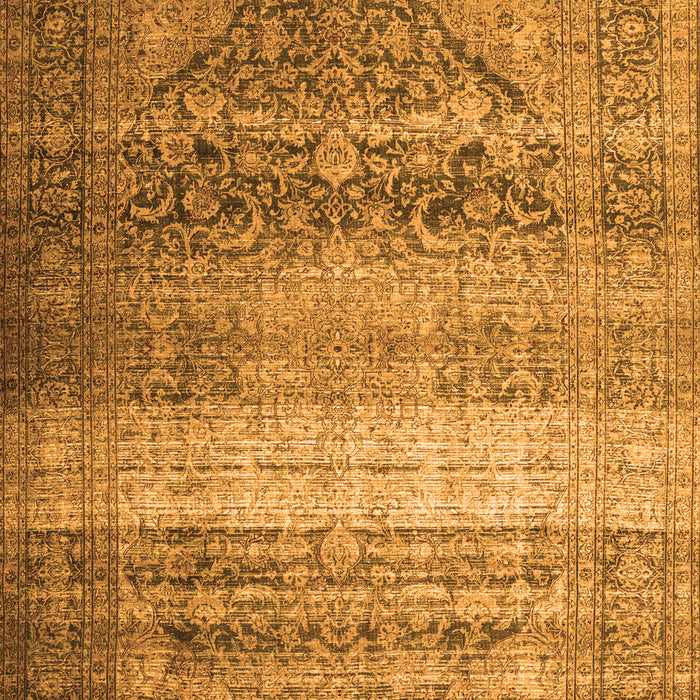 Serging Thickness of Machine Washable Persian Orange Traditional Area Rugs, wshtr3973org