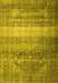 Machine Washable Persian Yellow Traditional Rug, wshtr3973yw