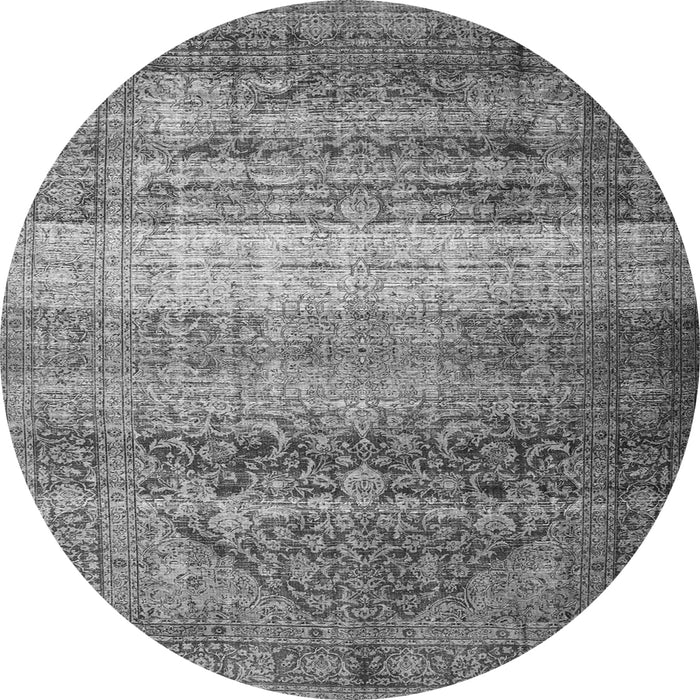 Square Persian Gray Traditional Rug, tr3973gry