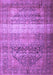 Machine Washable Persian Purple Traditional Area Rugs, wshtr3973pur